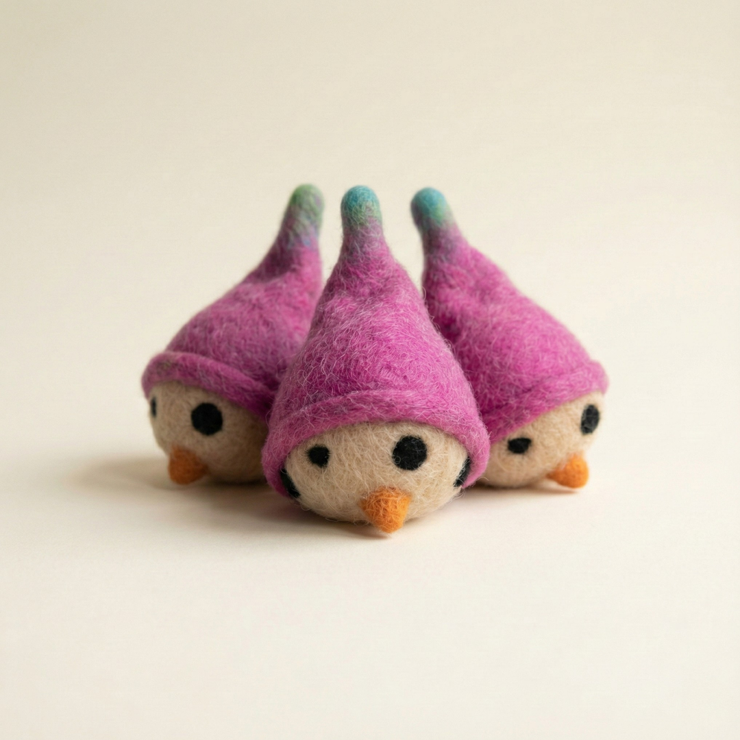 Bird Wool Felt Cat Toy