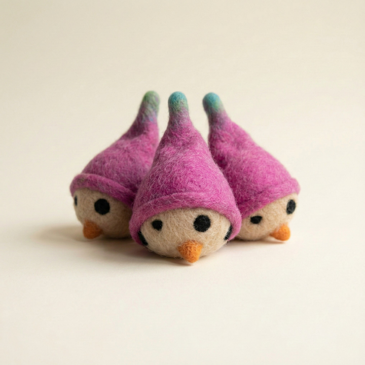 Bird Wool Felt Cat Toy