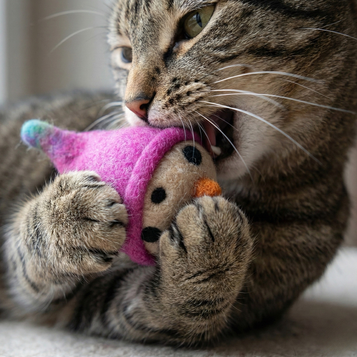 Bird Wool Felt Cat Toy