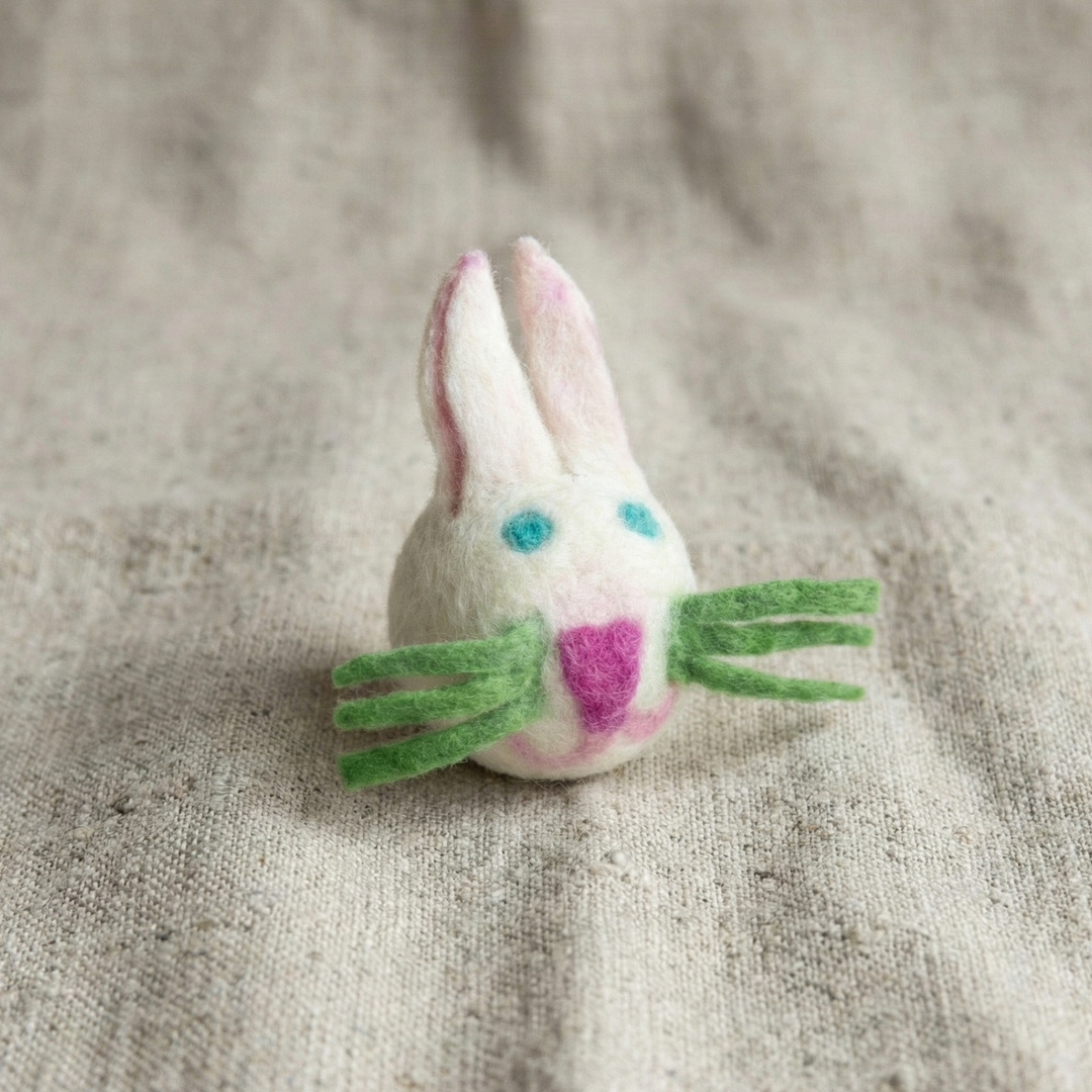Bunny Wool Felt Cat Toy