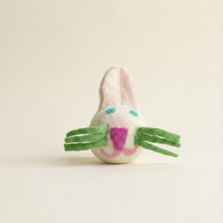 Bunny Wool Felt Cat Toy