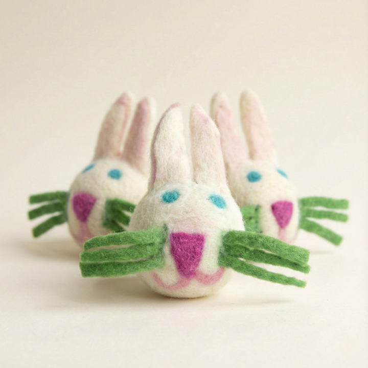 Bunny Wool Felt Cat Toy