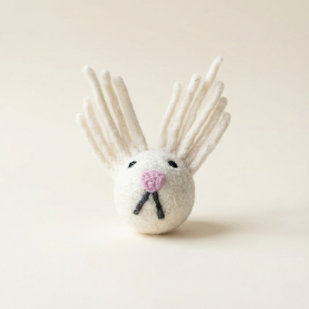 Clown Wool Felt Cat Toy
