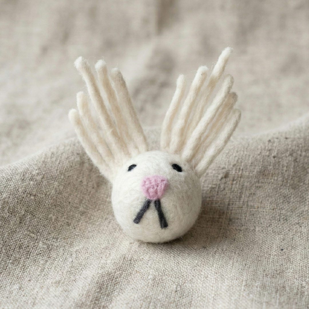 Clown Wool Felt Cat Toy