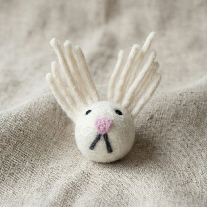 Clown Wool Felt Cat Toy