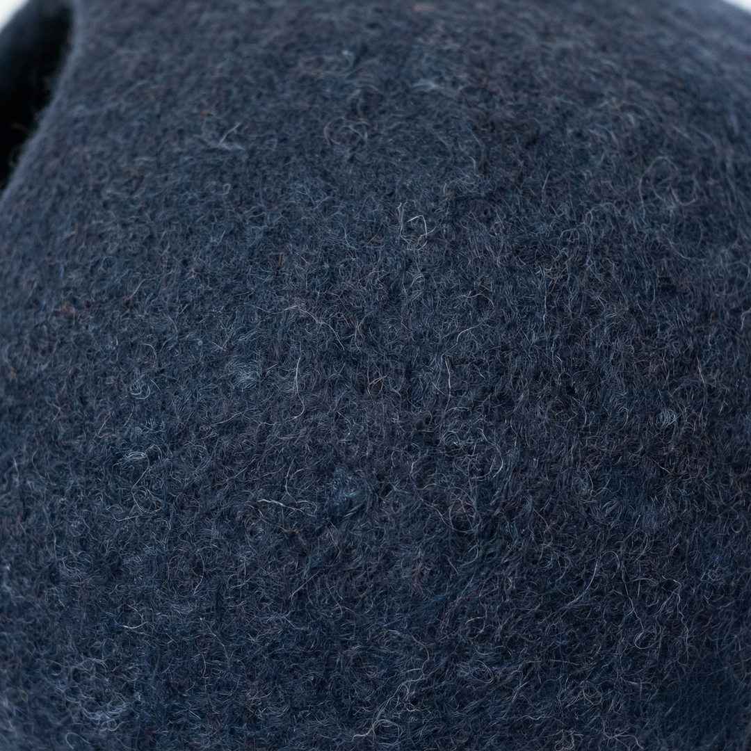 Dark Blue Minimalist Wool Felt Cat Cave