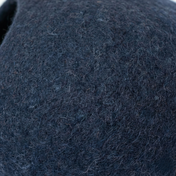 Dark Blue Minimalist Wool Felt Cat Cave