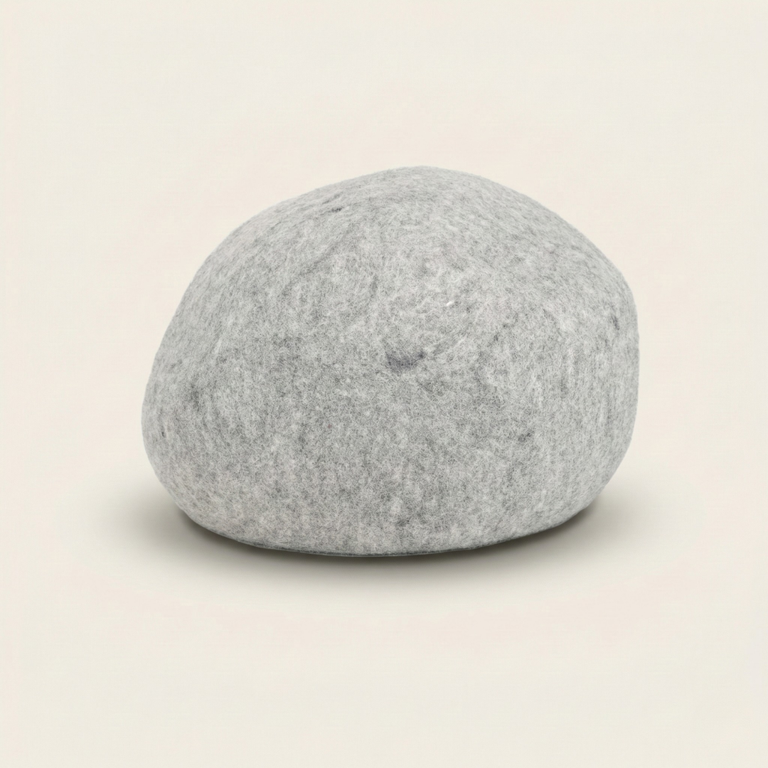 Grey Wool Felt Cat Bed