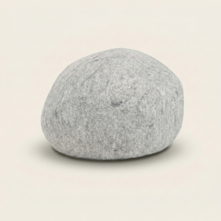 Grey Wool Felt Cat Bed