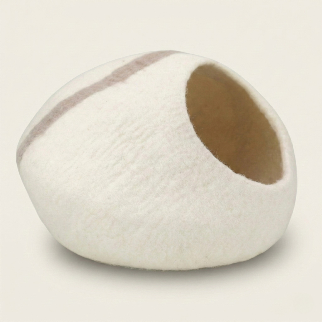 Soft Handmade Wool Felt Cat House