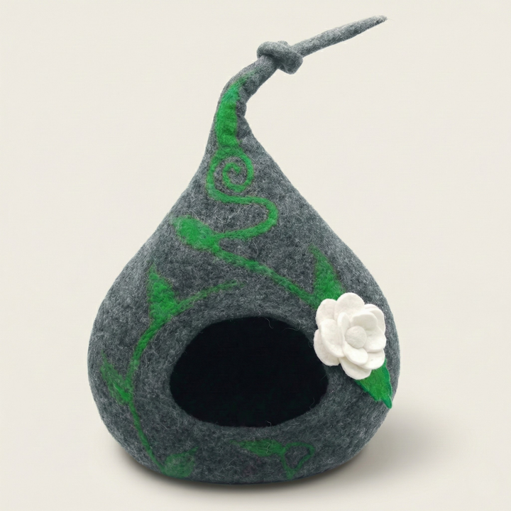 Top Knot Wool Felt Cat Cave